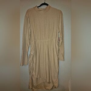 NWT Tan Long Sleeve Dress